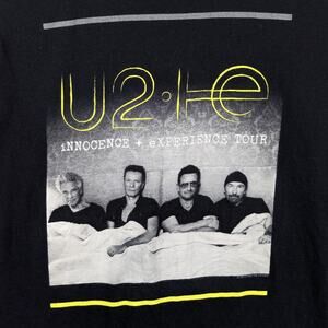 U2 Innocence + Experience Tour 2015 Band T-Shirt Womens M Black American Apparel